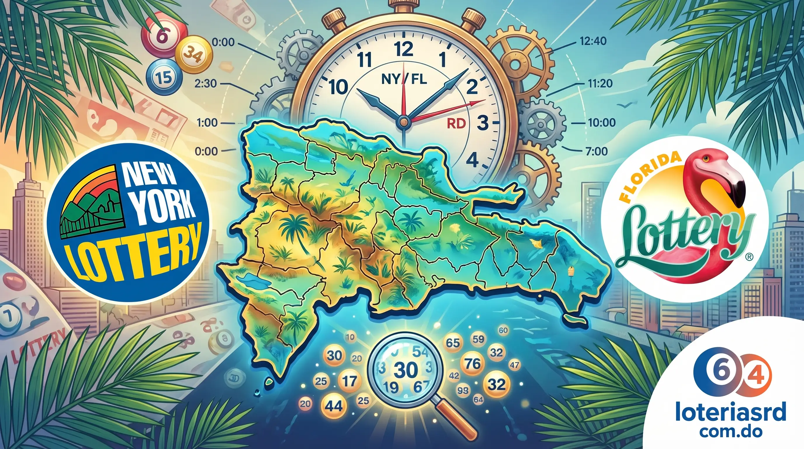 Loterias de Nueva York y Florida: Horarios y Como Consultar Resultados desde RD